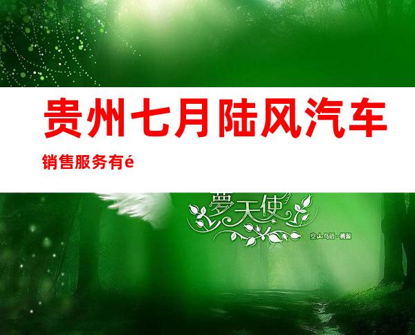 贵州七月陆风汽车销售服务有限公司